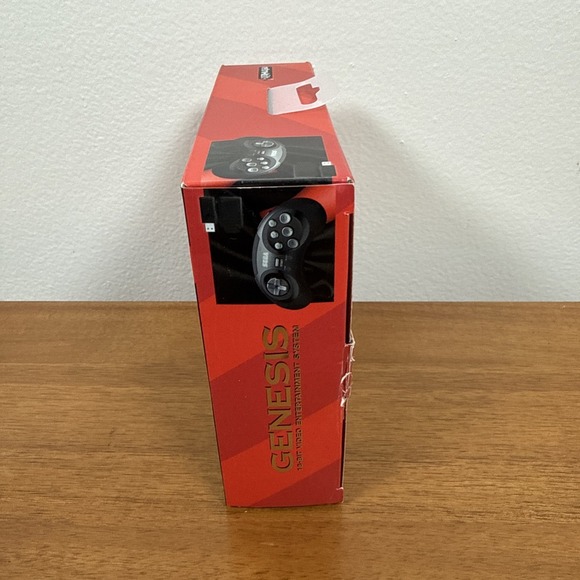 Retro-Bit 2.4 GHz Wireless Controller 8-Button Sega Saturn Genesis Mini V2 Black - Picture 2 of 10